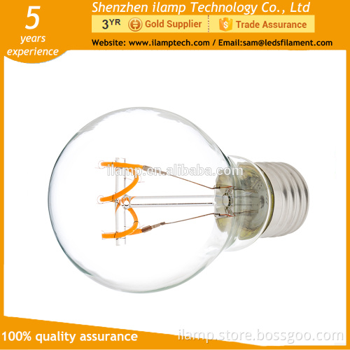 5W G125 CURVED FILAMENT BULB WITH AMBER COVER EMC